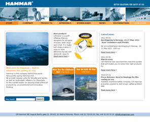 lifejacket-inflator.com: CM Hammar - solutions for safety at sea
CM Hammar provide release units for liferafts and epirbs as well as hydrostatic inflators for lifejackets