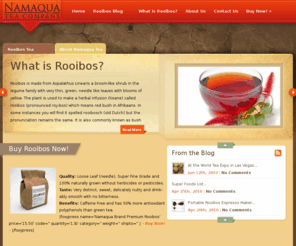 namaquatea.com: Exceedingly Fine Quality Rooibos Tea » Rooibos from Namaqua Tea Co.
At the World Tea Expo in Las Vegas, Super Foods List, Portable Rooibos Espresso Maker, Rooibos Tea Maker for Tea