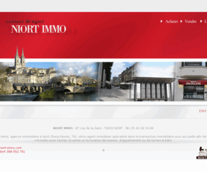 niort-immo.com: agence immobiliere niort deux sevres immobilier achat vente location maison appartement terrain79
 Niort Immo, agence immobilière à Niort (Deux-Sèvres, 79). Votre agent immobilier vous accueille afin de vous conseiller pour l'achat, la vente ou la location de maison, d'appartement ou de terrain.
