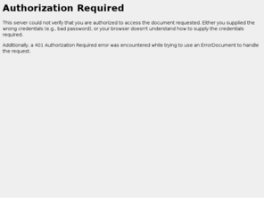 porzig.org: 401 Authorization Required
