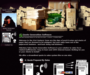 quotegeneration.com: Quote Generation Software | Sales Quote Qenerator By Makatary | quotegeneration.com
Quote Generation Software | Sales Quote Qenerator Software By Makatary Will Streamline The Sales Process. quotegeneration.com