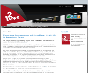 1-2-apps.de: iPhone Apps: Programmierung und Entwicklung - 1-2-APPS - 1-2-APPS
Ob Imagefilm, Schulungsfilm, Messefilm, Recruitingfilm oder Produktfilm - wir produzieren Ihr Video gemäß IhrenKommunikationsabsichten - und zwar zum Fixpreis!