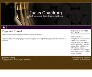 jackscoaching.com: Jacks Coaching
Just another WordPress weblog