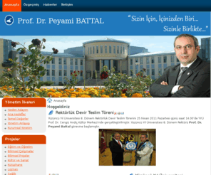 peyamibattal.com: Hoşgeldiniz
Yüzüncü Yıl Üniversitesi Rektör Adayı