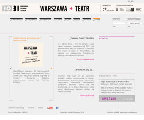 warszawskie.org: [30]/31.WST - Warszawskie Spotkania Teatralne
WST - Warszawskie Spotkania Teatralne