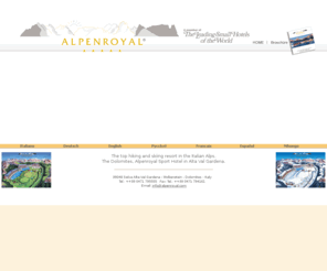 altagardena.com: Alpenroyal Sporthotel - Gourmet & Relax ***** - Selva Alta Val Gardena - Dolomites - Italy
Selva Alta Val Gardena - Selva Dolomites - italian Alps - Dolomites - Dolomiti