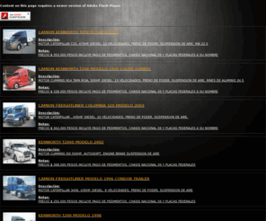 camionesyequipos.com: Camiones y Equipos
Compaia dedicada a la venta de: camiones, equipo, conversion y adaptacin de tractocamiones en general.