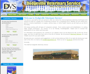 dodgevillevet.com: Dodgeville Veterinary Service - Home
Dodgeville Veterinary Service - Dodgeville, WI