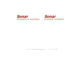 sonartacoustique.com: Sonar - Consultants en acoustique
Consultants en acoustique architecturale