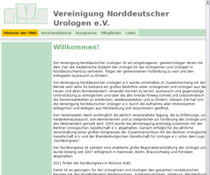 vnu-ev.com: Vereinigung Norddeutscher Urologen e. V.: Historie der VNU
VNU e. V., Vereinigung Norddeutscher Urologen e. V.