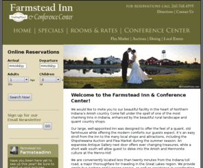 farmsteadinn.com: Farmstead Inn
Farmstead Inn & Conference Center. Located in the Heart of Amish Country -- Shipshewana, Indiana