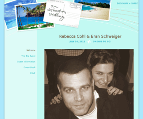 rebeccaanderan.com: Rebecca and Eran's Wedding Website - Our Wedding
Our Wedding Website - View all the details of our wedding online