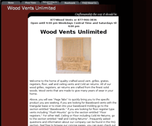 woodventsunlimited.com: Wood Vents Unlimited: Home
Wood Vents Unlimited