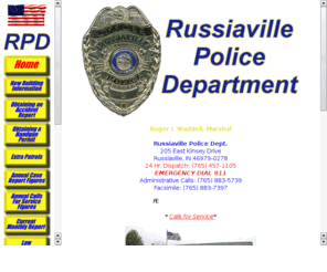 russiavillepd.com: The Russiaville Police Department Web Page
The official website for the Russiavile Police Department in Russiaville Indiana