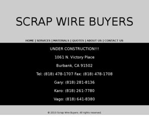 scrapwirebuyers.com: Scrap Wire Buyers | Scrap Prices | Copper, Insulated Wires
