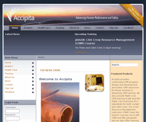 accipita.com: Accipita - Home
Accipita - Advancing Human Performance and Safety - Human Factors and System Safety Consultants, Welcome to Accipita Homepage.