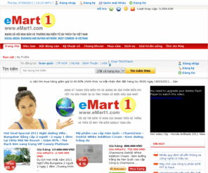 emart1.com: eMart1.com, Mạng xã hội mua bán, Social Media Business Network , Sàn giao dịch thương mại điện tử, nhà đất, bất động sản, việc làm, thiết bị số…
website emart.com là trang thông tin thương mại điện tử, mua bán, rao vặt miễn phí trên nhiều lĩnh vực như: việc làm, bất động sản, ô tô, xe máy, thiết bị số, laptop, điện tử điện lạnh….