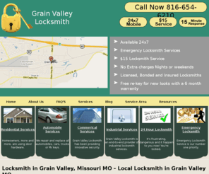 grainvalley816locksmith.com: Locksmith Grain Valley, Missouri MO - Local Locksmith Services in Grain Valley, Missouri MO
Locksmith Grain Valley, Missouri MO: Local Locksmith services in Grain Valley, Missouri MO. 24 Hour Locksmith, Emergency Locksmith, Automobile Locksmith  services in Grain Valley Missouri (MO).