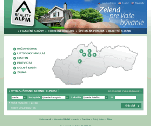 realityalpia.sk: PREDAJ NEHNUTEĽNOSTÍ
PREDAJ NEHNUTEĽNOSTÍ