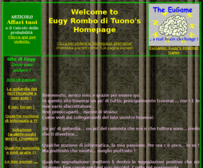 eugy.net: Eugy Rombo di Tuono Homepage
informatica rutti ruttagnoni free internet eugy rombo di tuono poesie poesia