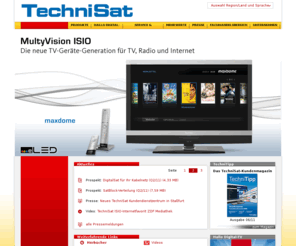 telelux.info: Digital Fernsehen : Sat, Kabel, DVB-T, HDTV, IPTV, PC, LCD, Receiver - TechniSat Digital
Die TechniSat-Gruppe entwickelt und produziert in Deutschland Produkte der Unterhaltungselektronik und der Informationstechnologie.