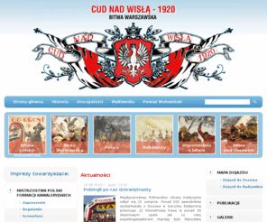 bitwawarszawska.pl: Cud nad Wisłą - 1920, Bitwa Warszawska
Oficjalna witryna uroczystości obchodów Bitwy Warszawskiej - 1920.