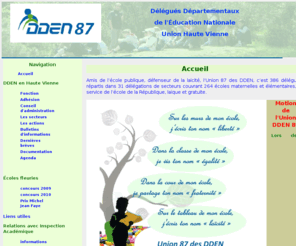 dden87.fr: DDEN87 Accueil
informations éducation écoles délégué éducation nationale