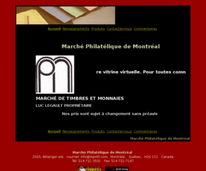mpmtl.com: Marché Philatélique de Montréal
<p><b><font color=