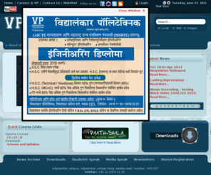 vpt.edu.in: Vidyalankar Polytechnic, Wadala, Mumbai, Approved by AICTE, Affiliated to MSBTE. VP offers three year Diploma Courses in Computer Engineering [CO], Information Technology [IF] and Electronics and Telecommunications Engineering
jlk