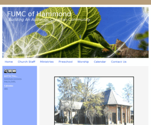 fumc-hammond.org: FUMC of Hammond Building An Authentic Christian Community
