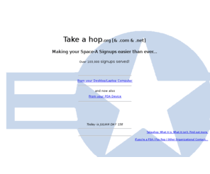 takeahop.net: Hop
Takeahop - Making DoD Space-A Signups easier than ever