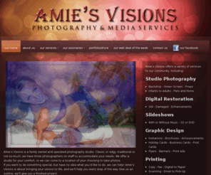 amiesvisions.info: Amie's Visions - Photography & Media Services
Offering family portraits, pet portraits, sport portraits and even intimate photos in the Jacksonville/Camp Lejeune areas.