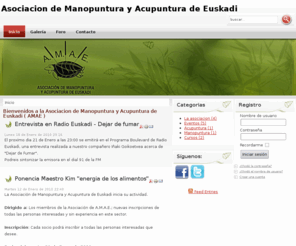 manopunturaeuskadi.com: Bienvenidos a la Asociacion de Manopuntura y Acupuntura de Euskadi ( AMAE )
Joomla! - the dynamic portal engine and content management system