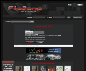 filezone.ro: FileZone - Sharing with no limits!
FileZone.ro file uploading, hosting fisiere, upload fisiere, spatiu hosting gratis, Aici iti urci fisierul tau! 