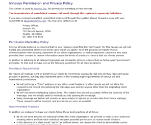 innovyx.net: Permission and Privacy Policy
