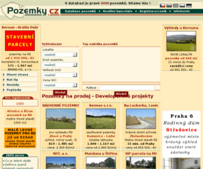 pozemky.cz: Pozemky na prodej - Developerské projekty, komerční pozemky, bytové pozemky, inzerce pozemků na pozemky.cz
Pozemky na prodej - Developerské projekty, komerční pozemky, bytové pozemky, inzerce pozemku pozemky 