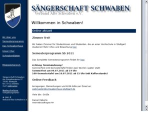 saengerschaft.info: Sngerschaft Schwaben
Akademische Verbindung Sngerschaft Schwaben in Stuttgart