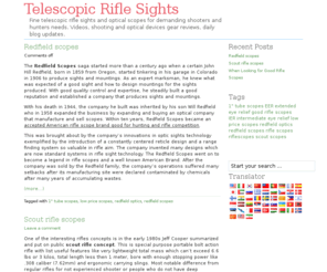 guidelinesset.com: Telescopic Rifle Sights
Fine telescopic rifle sights and optical scopes for demanding shooters and hunters needs. Videos, shooting and optical devices gear reviews, daily blog updates.