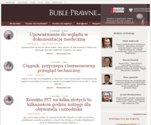 bubleprawne.com: Absurdy prawne - BublePrawne.org
Buble prawne - lista znalezionych przez przedsiębiorców bubli, niedoróbek i absurdów prawnych wraz z komentarzami ekspertów.