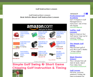 golfinstructionlesson.com: golf instruction lesson
golf instruction lesson, there are many places to find out and learn about golf instruction lesson online, discover the best sources here.  