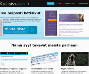 kotisivuton.fi: Tee omat kotisivut yritykselle - HELPOSTI
