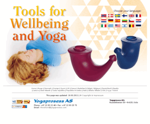 rhinohorn.net: Yogaprosess AS :: Tools for Yoga
Yogaprosess AS is the producer of Rhino Horn, a quality neti pot for nose cleansing.