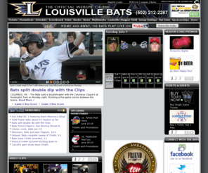 batsbaseball.com: The Official Site of Minor League Baseball | Louisville Bats Homepage
The Official Site of Minor League Baseball | Louisville Bats Homepage