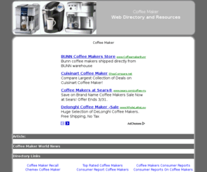 coffeemaker-directory.com: Your Resource for Coffee Maker
Discover the most about Coffee Maker