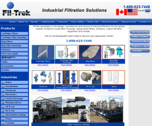 fil-trek.com: Industrial Filtration | Fil-Trek Industrial Filtration Solutions
Fil-Trek specializes in the design, manufacture and service of industrial filtration for the global market. Products include filter housings, replacement filters, strainers, custom filtration equipment and rentals.