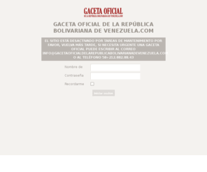 gacetaoficialonline.com: Gaceta Oficial de la República Bolivariana de Venezuela.Com
Gaceta Oficial de la República Bolivariana de Venezuela