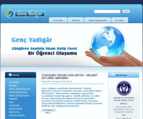 gencyadigar.net: Genç Yadigâr Web Sayfası
G.A.İ.H.L. Bir Öğrenci Oluşumu