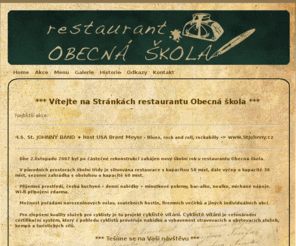 obecnaskola.cz: Obecná Škola; Home
Restaurant Obecná Škola 