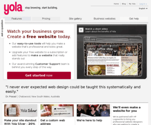 yolaweb.com: Yola - Make a free website with our free website builder
Make a free website with our free website builder. We offer free hosting and a free website address. Get your business on Google, Yahoo & Bing today.