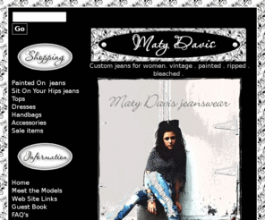 matydavis.com: Custom blue jeans for women. Maty Davis jeanswear.
 